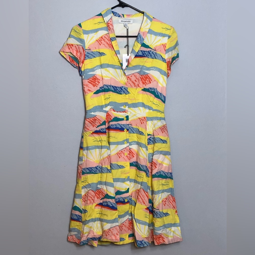 Emily & Fin Hailey Pinup Dress Paint Valley